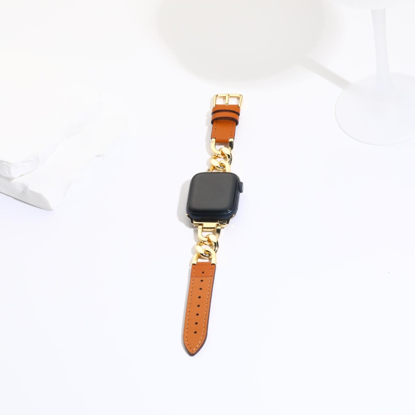 Twisted Chain Leather Belt