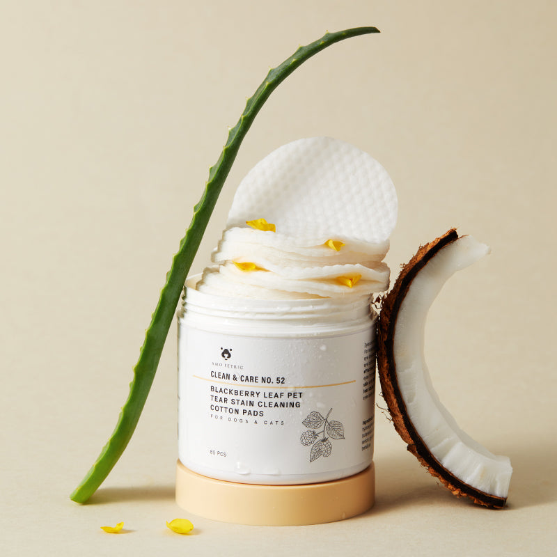 Dog&Cat eye wash Wipes,tear stain Remover, Blackberry leaf - 80pcs