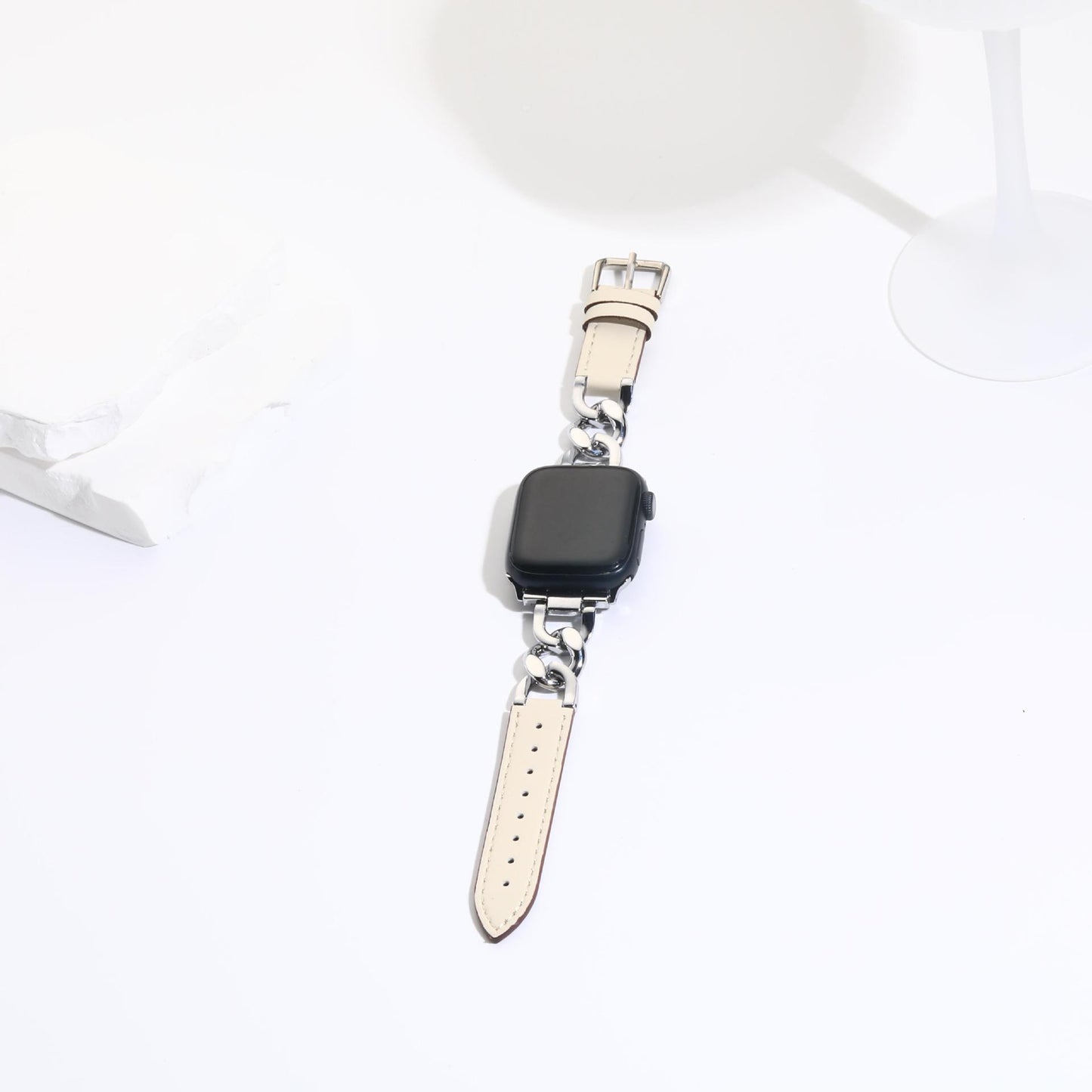 Twisted Chain Leather Belt