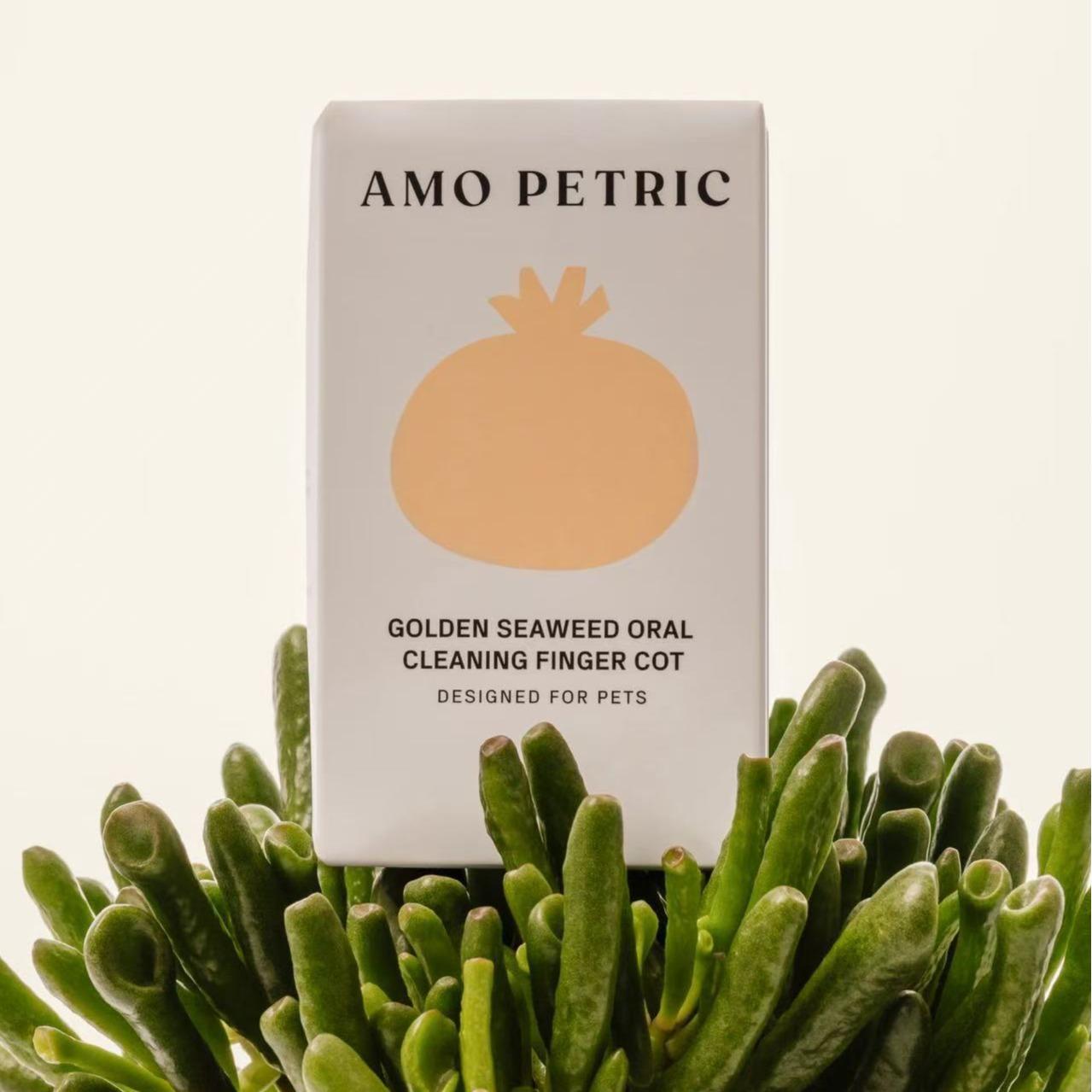 Amo Petric-Finger Wipes for Pet ,pet teeth care Golden Seaweed Oral Care,20pcs