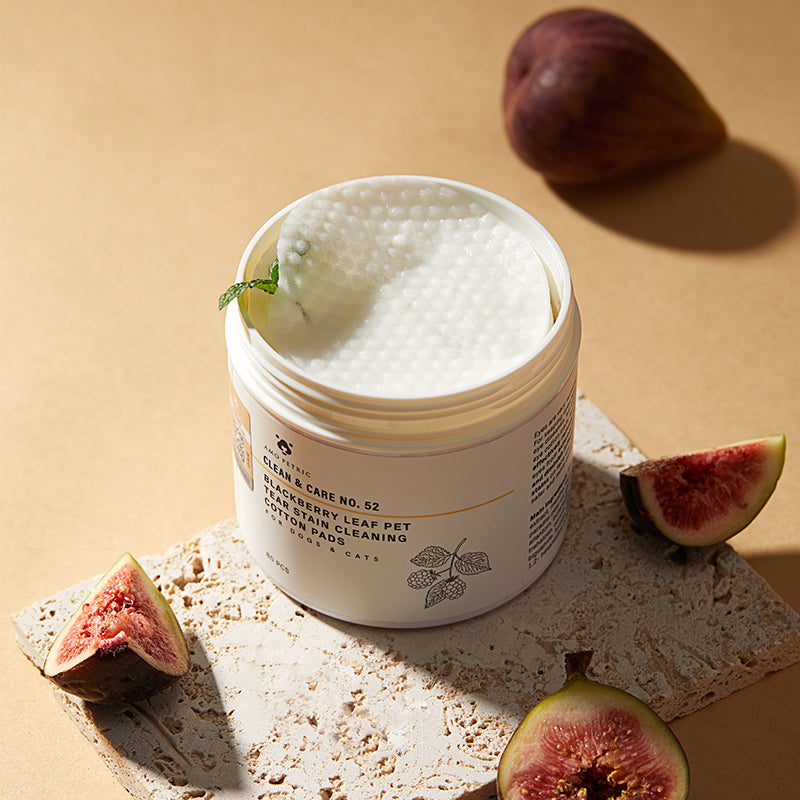 Dog&Cat eye wash Wipes,tear stain Remover, Blackberry leaf - 80pcs