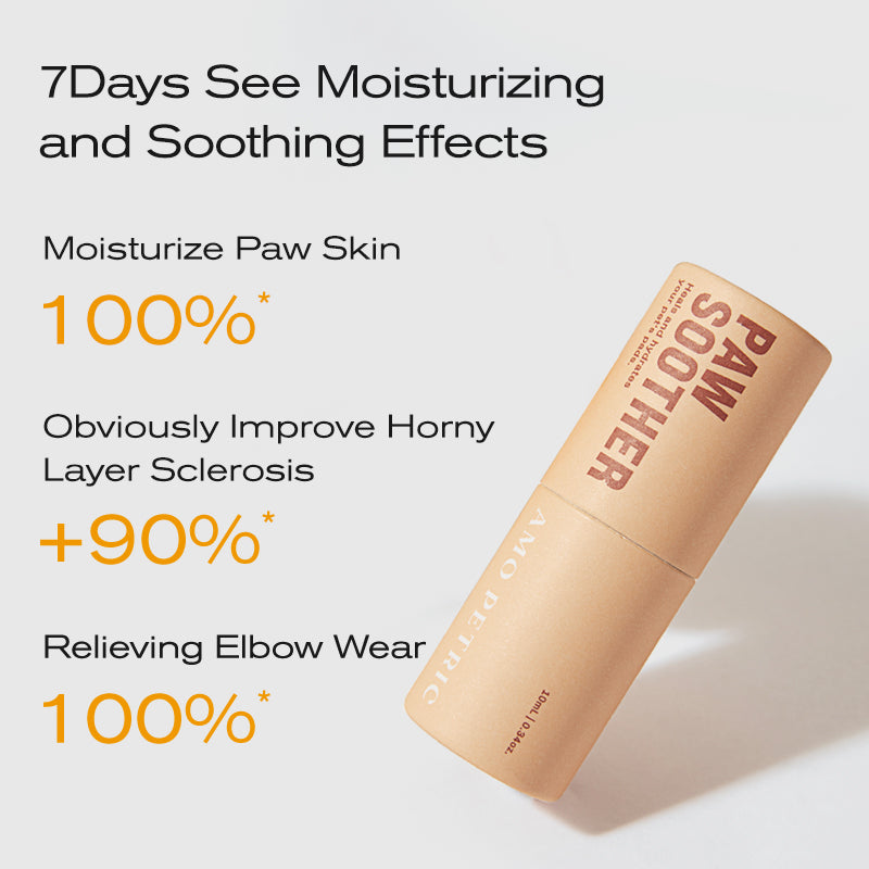 Amo Petric-Pets Paw Balm Lick Safe Organic Sea Buckthorn Fruit Foot Cream 0.34oz Portable Version for Dogs & Cats