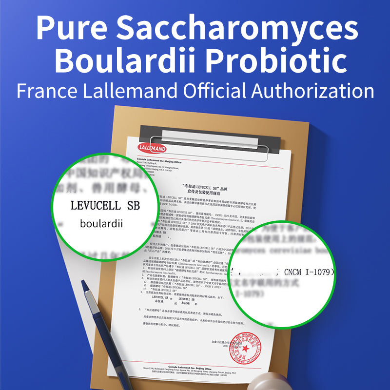 MAG Boulardii Probiotic For pets - 210 Billion CFU/g Highly Active Imported Probiotics 1 Capsule Equals 2 Double the Content Better the Results