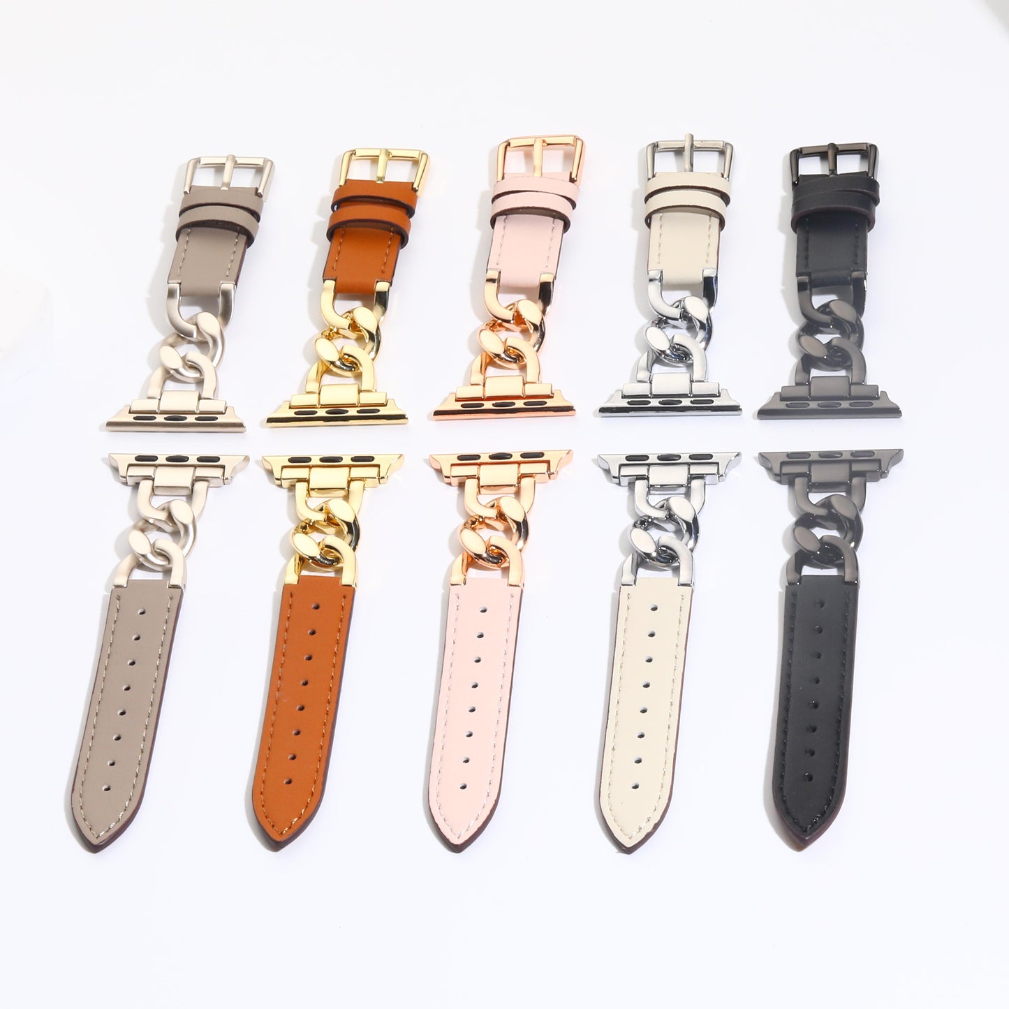 Twisted Chain Leather Belt