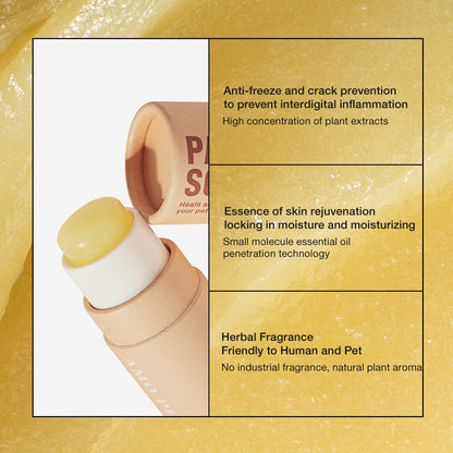 Amo Petric-Pets Paw Balm Lick Safe Organic Sea Buckthorn Fruit Foot Cream 0.34oz Portable Version for Dogs & Cats