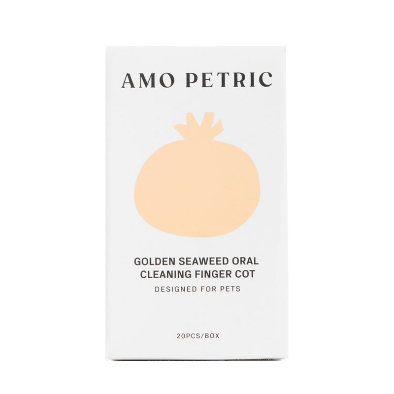 Amo Petric-Finger Wipes for Pet ,pet teeth care Golden Seaweed Oral Care,20pcs
