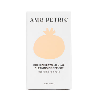 Amo Petric-Finger Wipes for Pet ,pet teeth care Golden Seaweed Oral Care,20pcs
